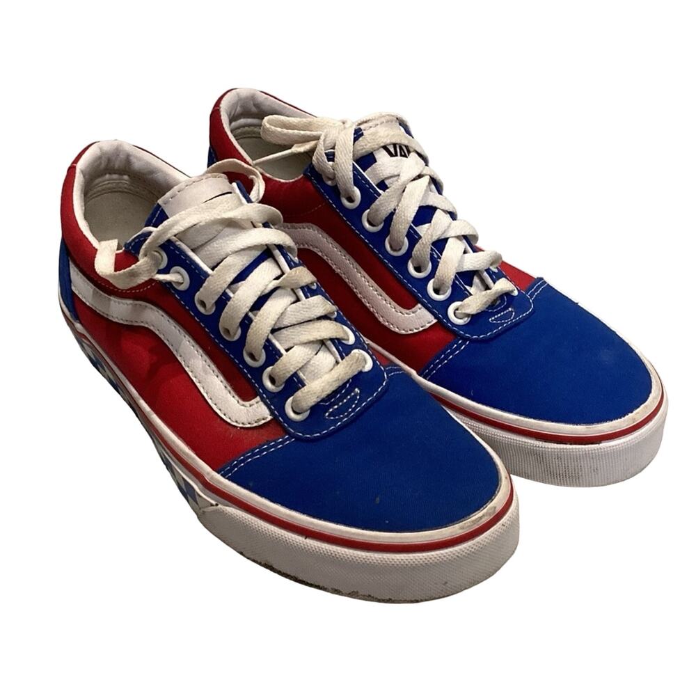 Vans Old Skool BMX Checker Red Blue